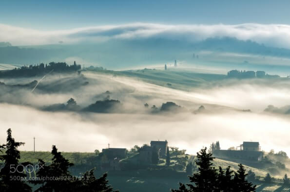 Sunrise over Val d’Orcia
