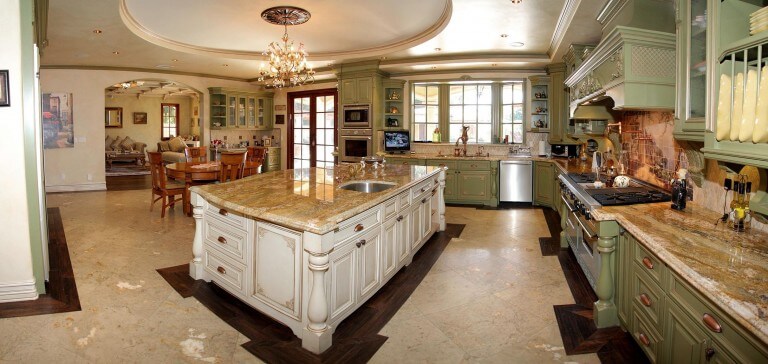 tuscan style design home kitchen view