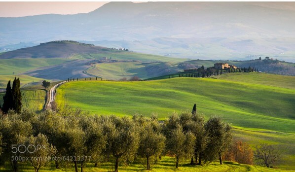 Dreamy Sunset Tuscan Style