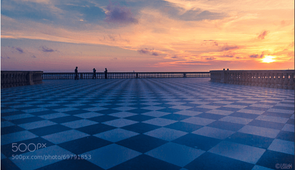 Chessboard Meets The Mediterranean Seaside