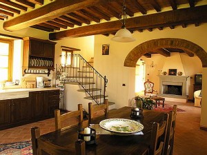 tuscan style inside of home
