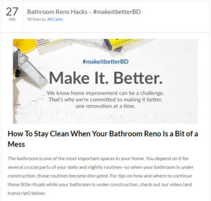 Bathroom Reno Hacks